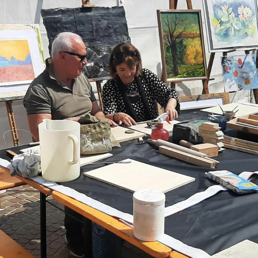 Laboratorio artistico con i docenti e gli studenti della Scuola Paolo Borsa